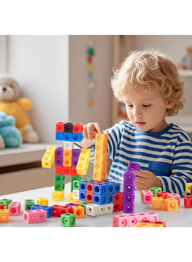 Number Blocks Math Cubes 1-10 Activity Set, Mathematics Enlightenment, Counting Blocks, Linking Cubes, Educational Learning Toys for Ages 3+ Kids, Number Games, Math Manipulatives Kindergarten - Image 2